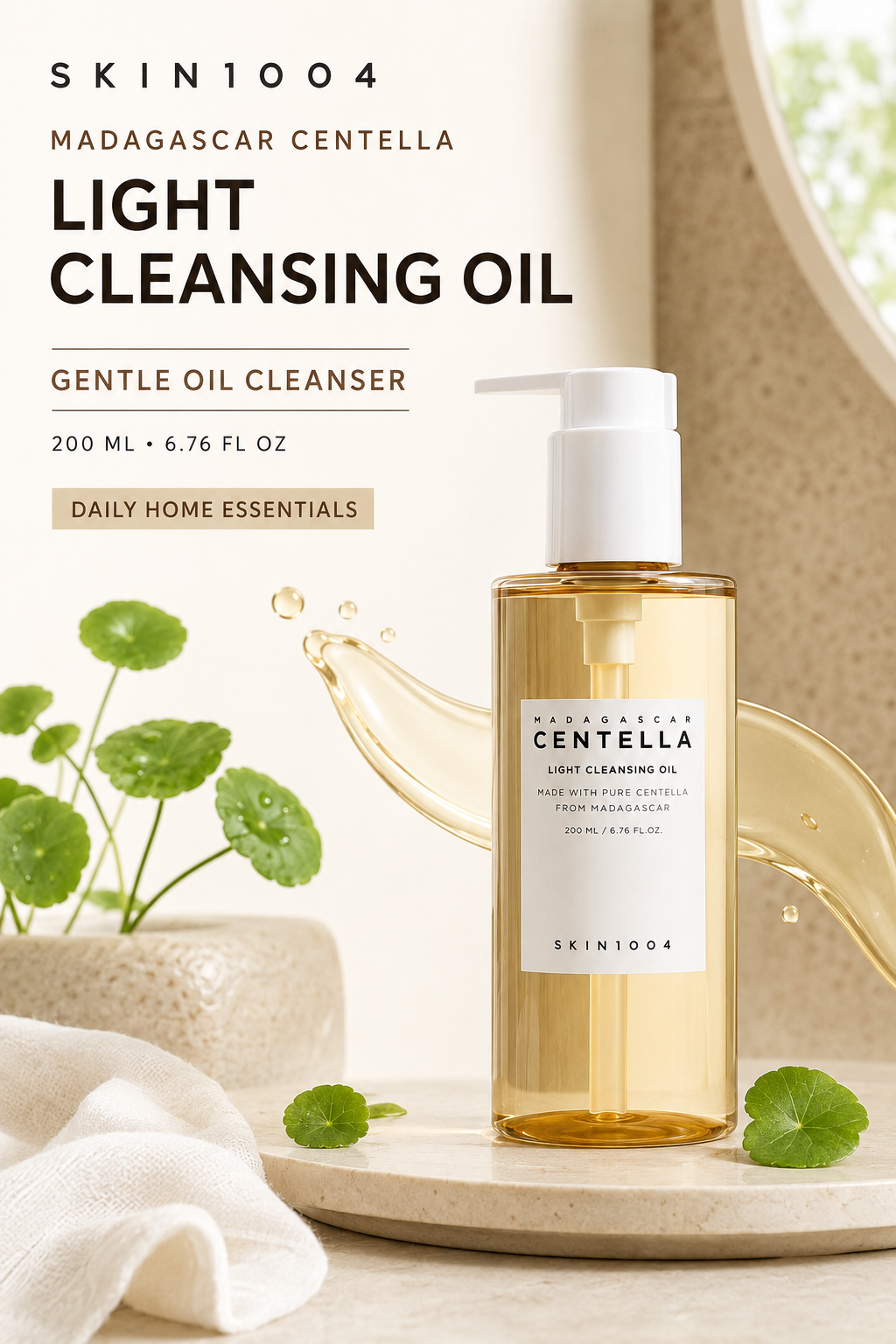 SKIN1004 Madagascar Centella Light Cleansing Oil (6.76 fl oz / 200 ml)