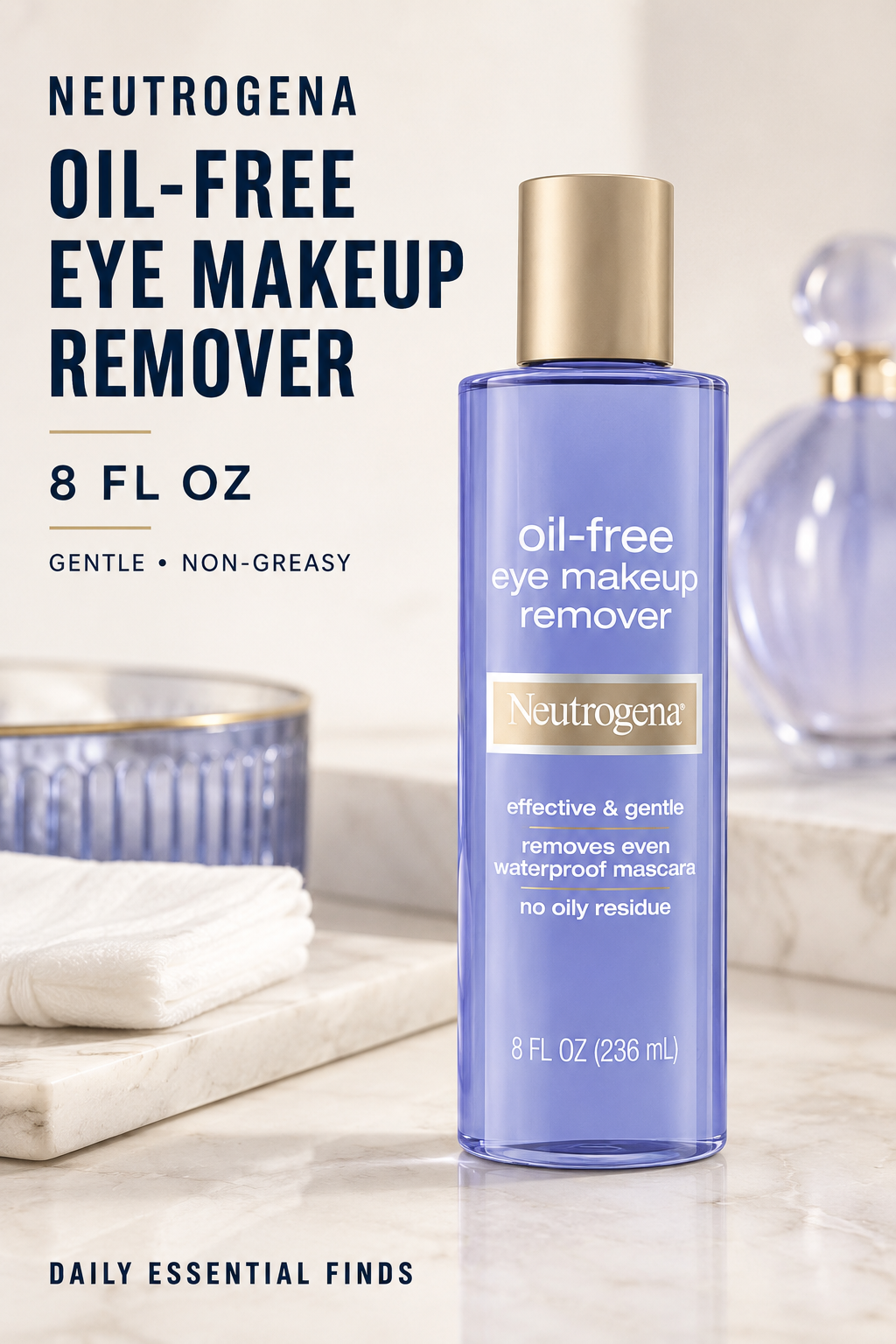 Neutrogena Oil-Free Eye Makeup Remover, 8 fl. oz